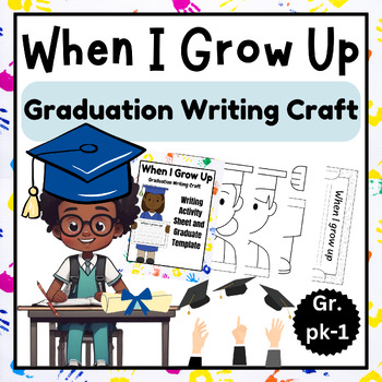 Preview of Dream Big, Write It Down! When I Grow Up Craft & Activity | Prek -K & 1st Grade
