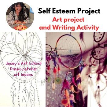 Preview of Dream Catcher History Lesson Art Project Self Esteem Lesson Plan
