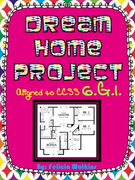 Preview of Dream Home Area Project **Aligned to CCSS 6.G.1**