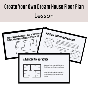 Preview of Dream House Floor Plan PROJECT | Editable Powerpoint