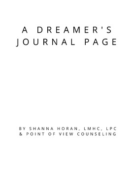 Preview of Dream Journal Page