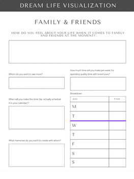 Dream Life-Future Goals Visualization Worksheets by TLCwithMsB | TPT