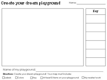 Preview of Dream Playground - Create your own map activity