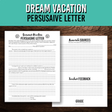 Dream Summer Vacation Persuasive Letter Writing Activity |