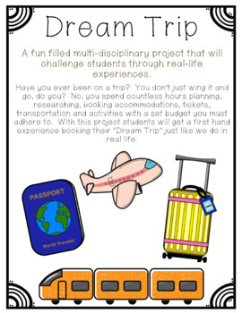 Preview of Dream Trip: A Multi-Disciplinary Project *Digital & Printable versions* PBL