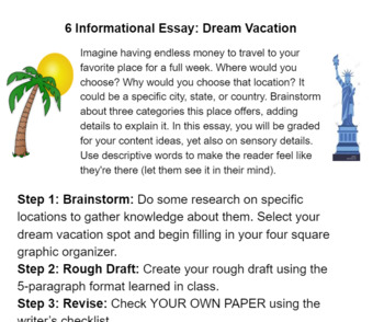 expository essay about vacation