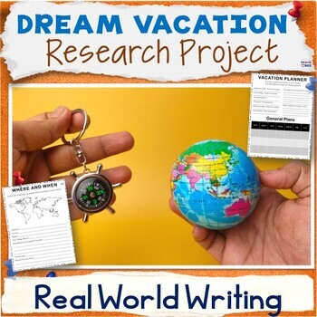 Preview of Dream Vacation Project Based Learning End of the School Year Activity Packet