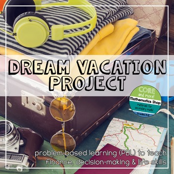 Preview of Dream Vacation Math and Finance Project - Can Be Used For Distance Learning!