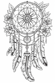 Dreamcatcher Coloring Book, Pages for Adults 4 by Creative Minds Haven