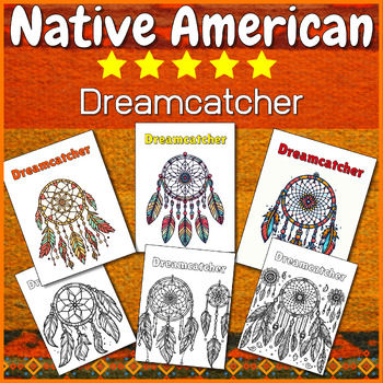 Preview of Dreamcatcher - Native American Activities: ⭐ Coloring Pages ⭐ & ⭐ Clip Art ⭐