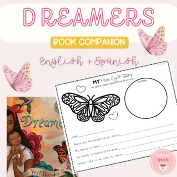 Preview of Dreamers Book Companion & Activities to Honor Bilingual + Immigrant Stories