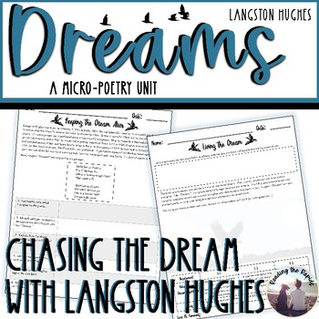 Preview of Dreams Langston Hughes Poetry Lesson Plan and Analysis Comprehension Questions