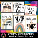 Dreamy Boho Rainbow Motivational Posters