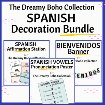 Dreamy Boho Spanish Decoration Bundle by TheSpnshCorner | TPT
