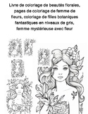Dreamy Fairy Girls Coloring Book for Adults and Children. 
