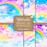 Dreamy Sky Backgrounds Set 4 - Magical Fairytale Cloudscap