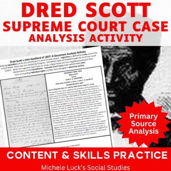 Preview of Dred Scott Supreme Court Case Document Analysis Activity | Citizenship