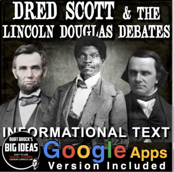Preview of Dred Scott & the Lincoln Douglas Debates Informational Text + GoogleApps Version