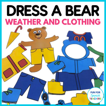Preview of Spanish Clothing and Weather: Dress-A-Bear Props