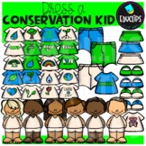 Dress A Conservation Kid Clip Art Set - EARTH DAY {Educlip