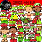 Dress Up Elf Clipart {Christmas Clipart}