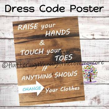 Preview of Dress Code POSTER