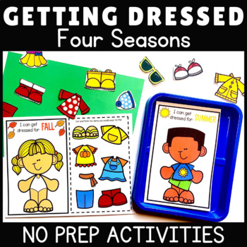 Dress For The Weather Seasons Activity by Preschool Packets | TPT