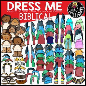 Preview of Dress Me - Biblical Clip Art Set {Educlips Clipart}