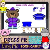 Dress Me Seasonal Clothing Boom Cards™ for Speech Therapy