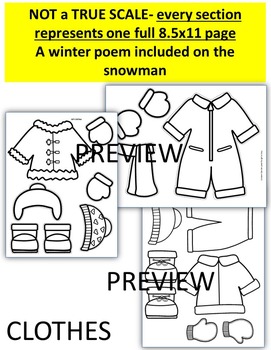 Dress Me Up For Winter Color Cut And Assemble Winter Art Activity