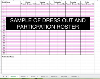 Preview of Dress Out and Participation Roster