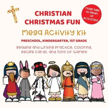 Preview of Dress Up Kids Christmas Activities Pack