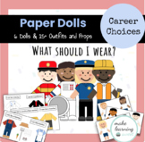 Dress Up Paper Dolls Careers and Jobs Choices Printables