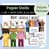 Dress Up Paper Dolls Color Choices Game