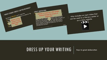 Preview of Dress Up Your Writing: Keys to Elaboration