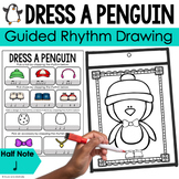 Dress a Penguin Guided Rhythm Drawing Half Note