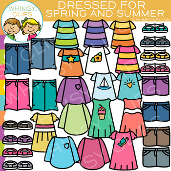 Dress for Spring or Summer Clip Art by Whimsy Clips | TpT
