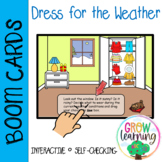 Dress for the Weather Drag and Drop BOOM Cards™️ for Pre K