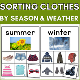 Dress the Weather and Season Life Skills Special Ed Spring