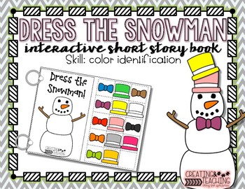 Preview of Dress the Snowman Interactive Short Story