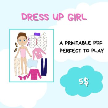 Preview of Dress up Girl - Body Awareness