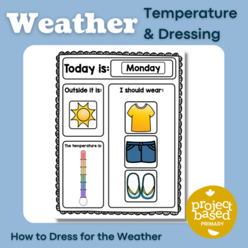 Preview of Dressing For the Weather Daily Routine Bilingual English & Spanish