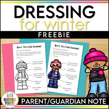 Preview of Dressing for Winter - Parent Note