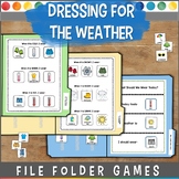 Dressing for the Weather File Folder Games