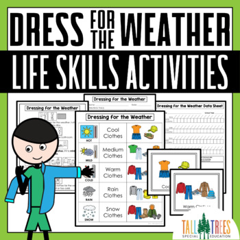 Dress the Weather and Season Life Skills Special Ed Spring Summer Clothes  Sort