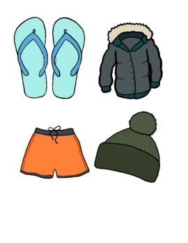 Preview of Dressing for the Weather Printables