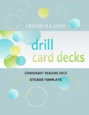 Drill Cards/Sticker Templates (PDF Format) Orton Gillingham Based