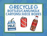Drink - Beverage Container Recycle Bin or Can - Classroom 