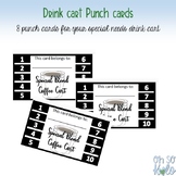 Drink Cart Punch Cards