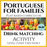 Drink Matching Portuguese Activity / 3 part Cards | Olá Po